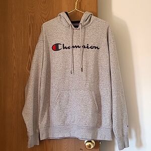 Champion Authentic Athletic Wear Hooded Sweatshirt Grey XL